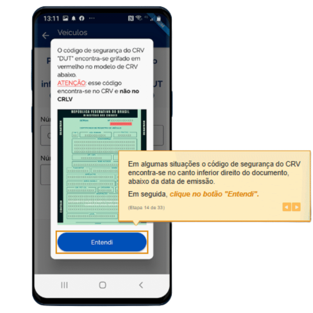 Em algumas situações o código de segurança do CRV encontra-se no canto inferior direito do documento, abaixo da data de emissão. Documento CRLV DigitalBaixar CRLV Digital